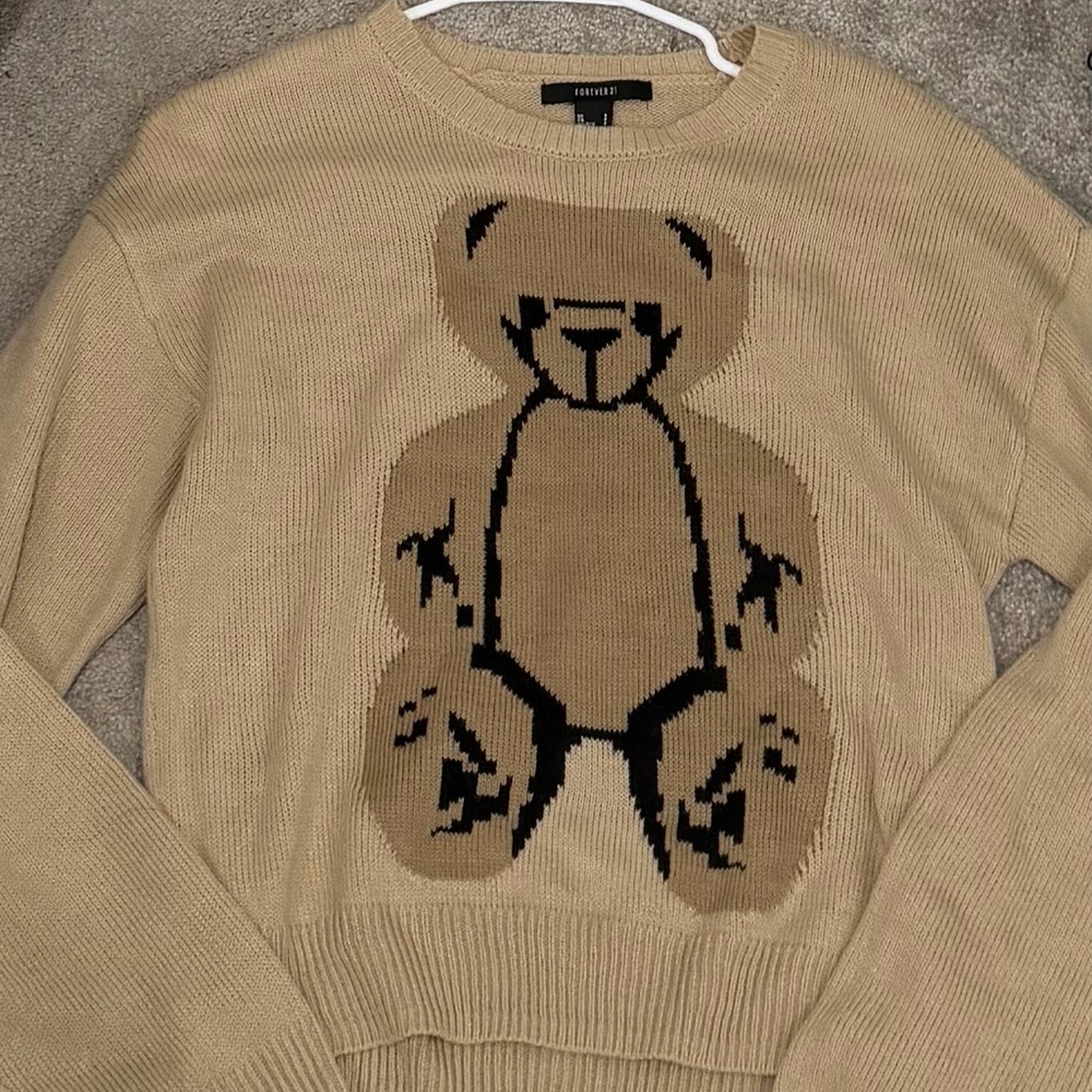 Tan Teddy Bear Sweater